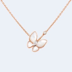 반클리프 앤 아펠 투 버터플라이 펜던트 목걸이